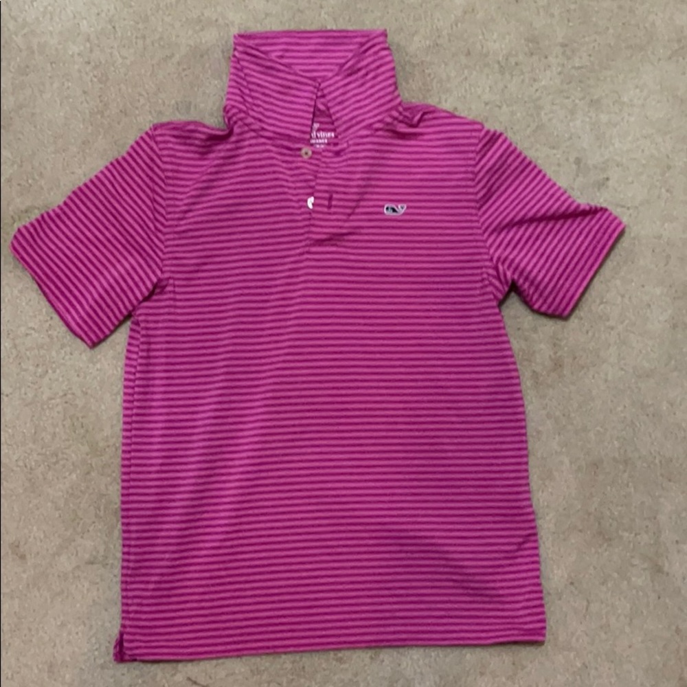 Boys Vineyard Vines Performance Striped Polo
